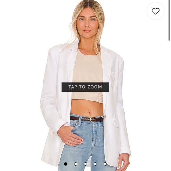 NWT Steve Madden bb Dakota white linen blazer - Picture 2 of 5